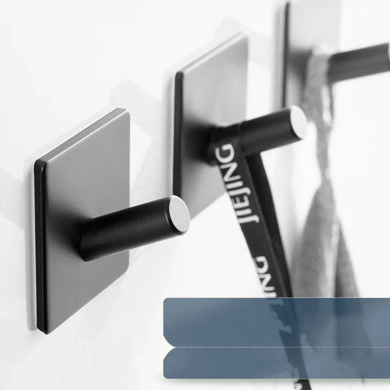Afralia™ Stainless Steel Wall Hook for Bathroom and Kitchen - Black Robe Hook