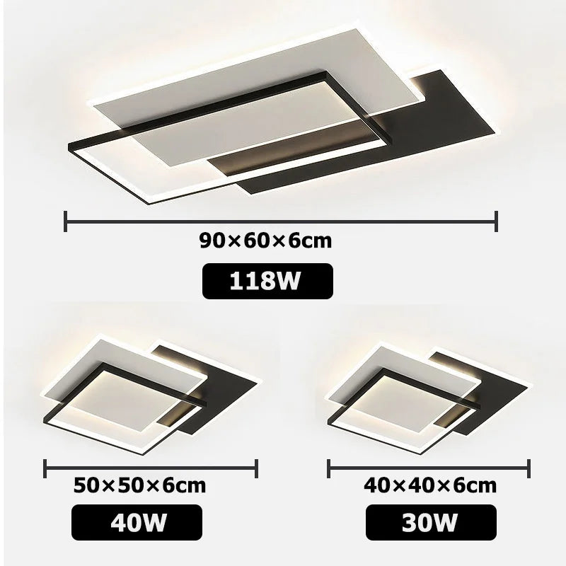 Afralia™ Modern LED Chandelier for Living Room, Bedroom, Dining Room - Dimmable Indoor Lighting Fixtures