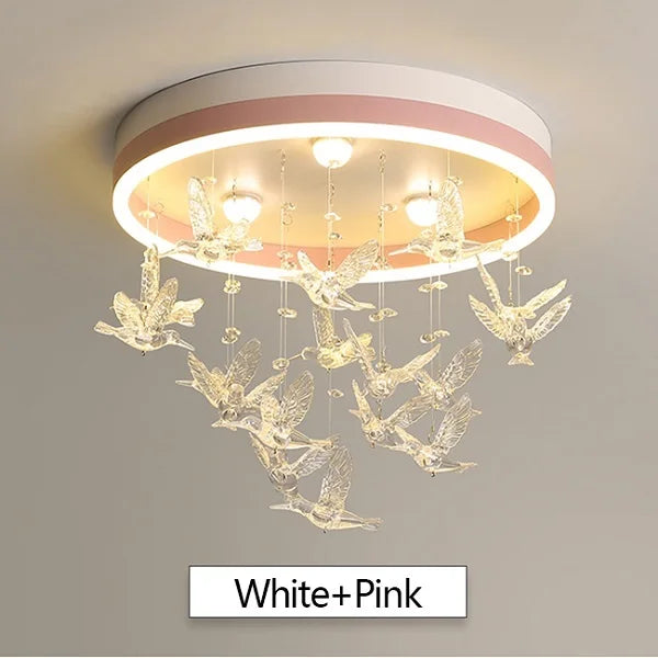Afralia™ Crystal LED Ceiling Chandelier for Kids' Bedroom