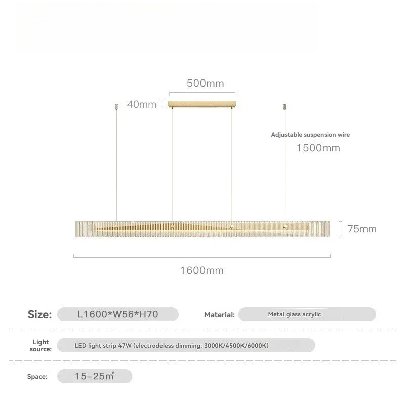 Afralia™ Gold Black Glass Pendant Light for Dining Room, LED Living Room Ceiling Decor