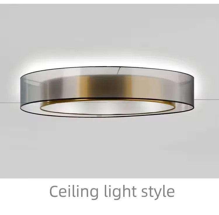 Afralia™ Nordic Design LED Chandelier: Organic Glass Ring Pendant Lighting for Living and Bedroom