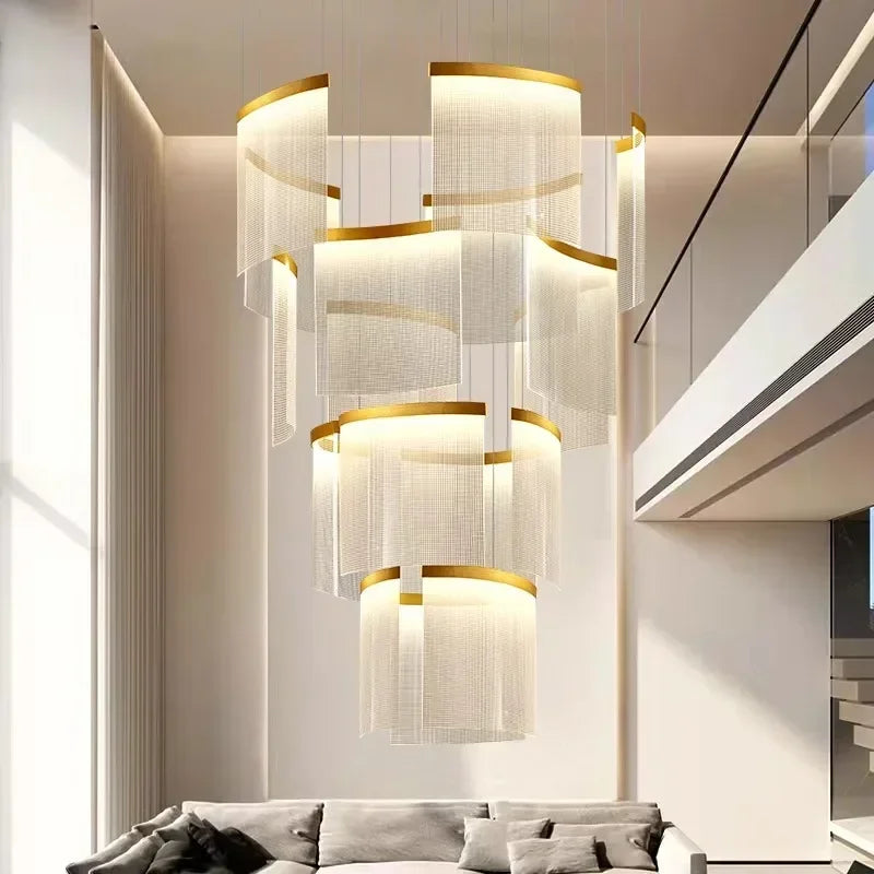 Afralia™ Elegant LED Ceiling Chandelier for Modern Bedroom and Dining Room