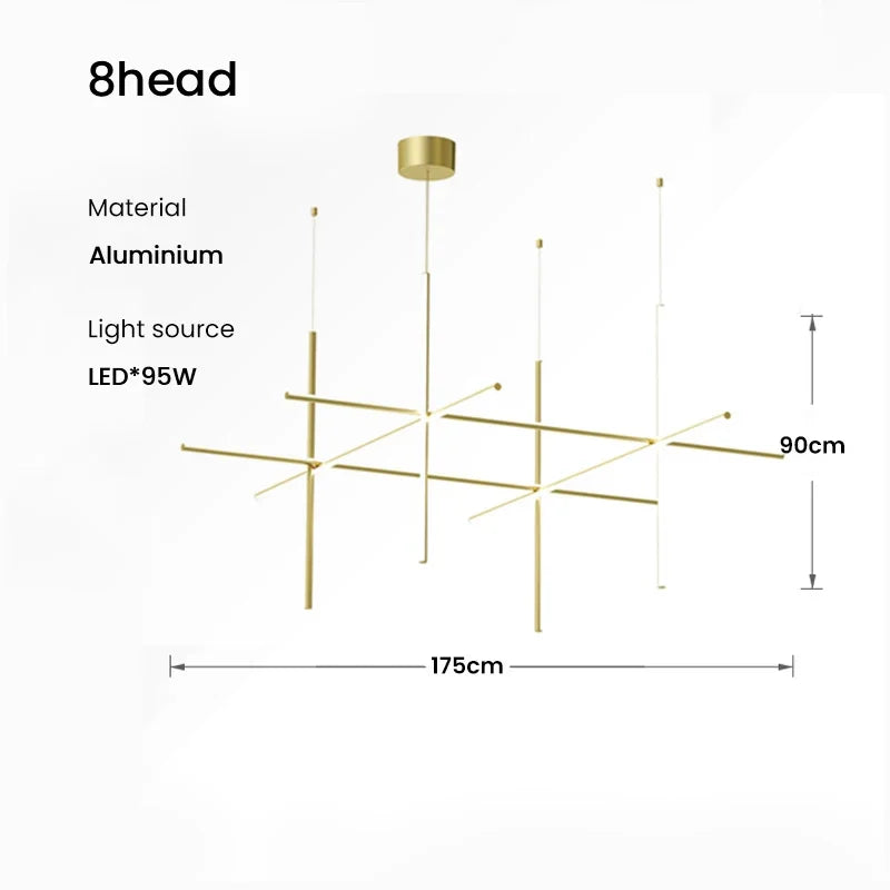 Afralia™ Modern Square Chandelier Light for Hotel & Dining Room Decoration