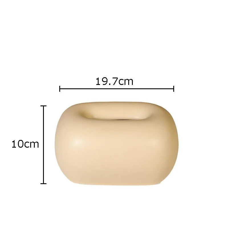 Afralia™ Ceramic Tissue Box: Elegant Desk Decor & Coffee Table Accent