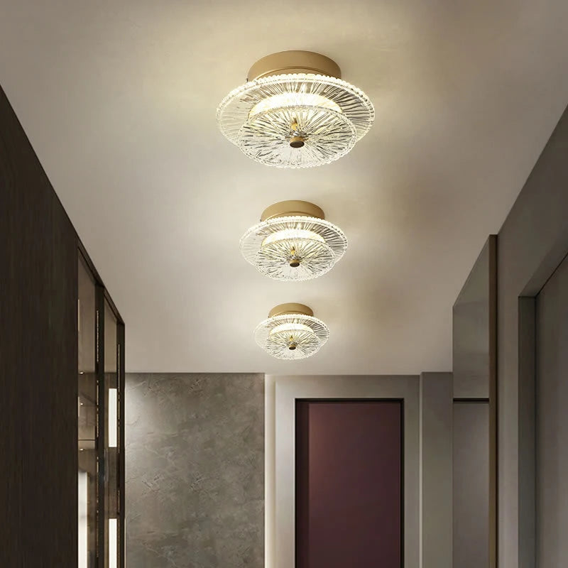 Afralia™ Modern Luxury Crystal Ceiling Lamp: Creative Lighting Fixture for Hall, Bedroom