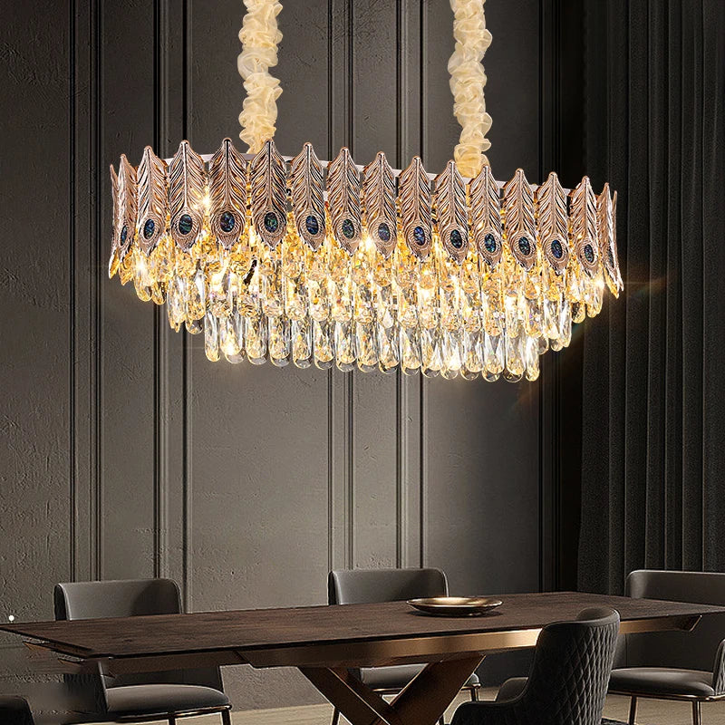 Afralia™ Crystal Chandelier: Elegant & Modern Bedroom & Living Room Lighting