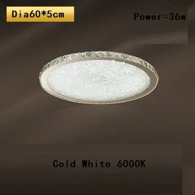 Afralia™ Crystal Round Ceiling Lamp: Nordic Light Luxury LED Home Lighting for Bedroom and Living Room