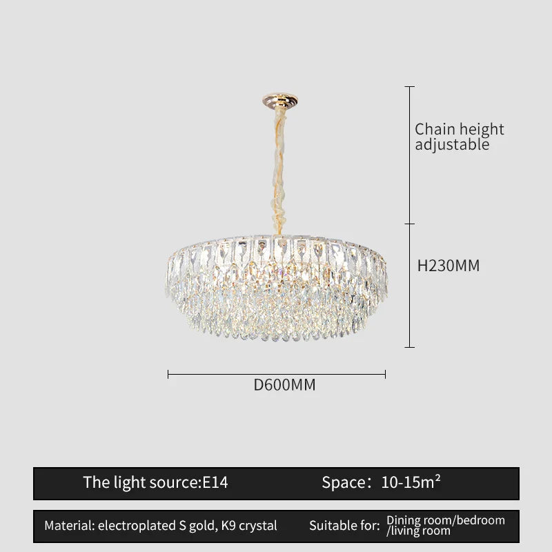 Afralia™ Crystal Chandelier: Modern Luxury Lighting for Home, Hotel, Restaurant