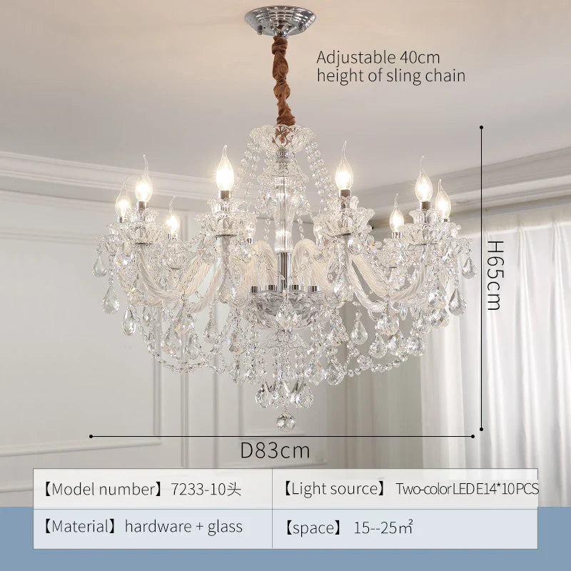Afralia™ Elegant LED Crystal Chandelier for Home Décor and Romantic Ambiance