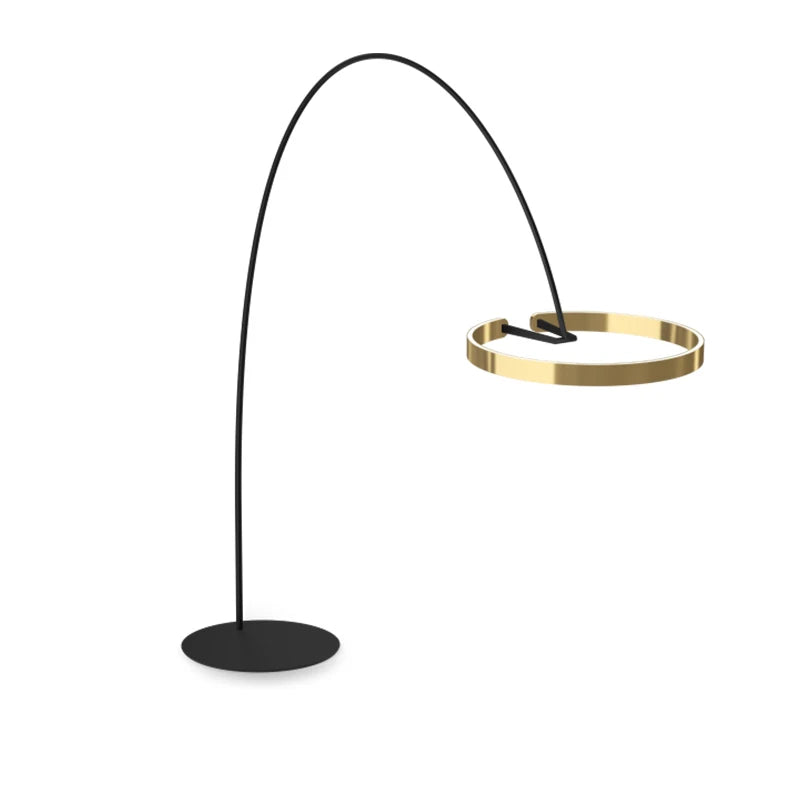 Afralia™ Nordic Ring LED Floor Lamp: Modern Living Room Decor & Bedroom Light