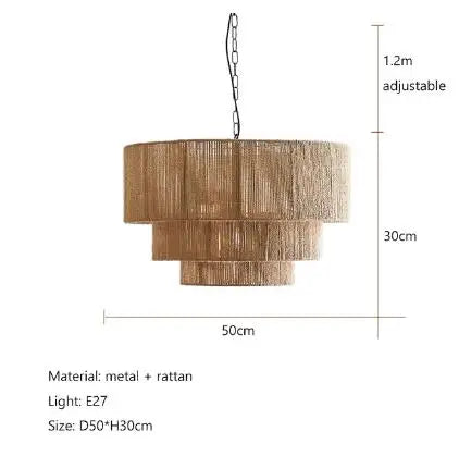 Afralia™ Hemp Rope Wall Lamp for Bedroom and Living Room