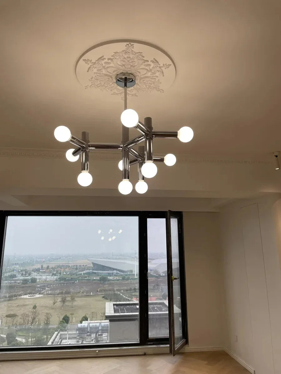 Afralia™ Modern Glass Ball Chandelier Pendant Light for Home Decor