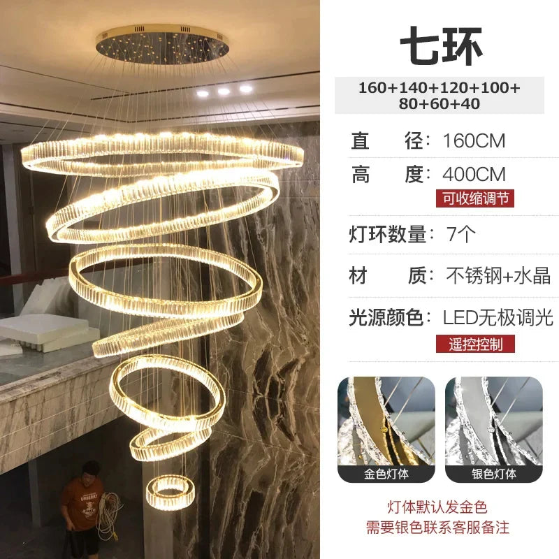 Afralia™ Crystal LED Chandelier for Modern European Style Living Room Lighting