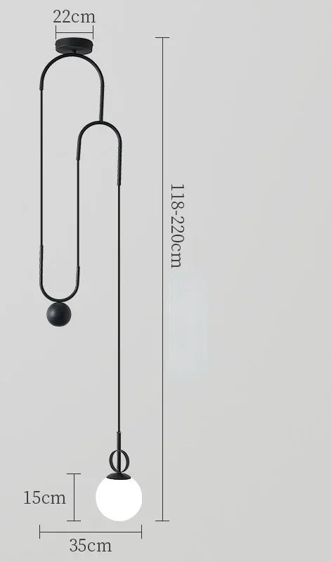 Afralia™ Modern LED E14 Pendant Chandelier for Dining Living Room Creative Black Gold Lighting Fixtures