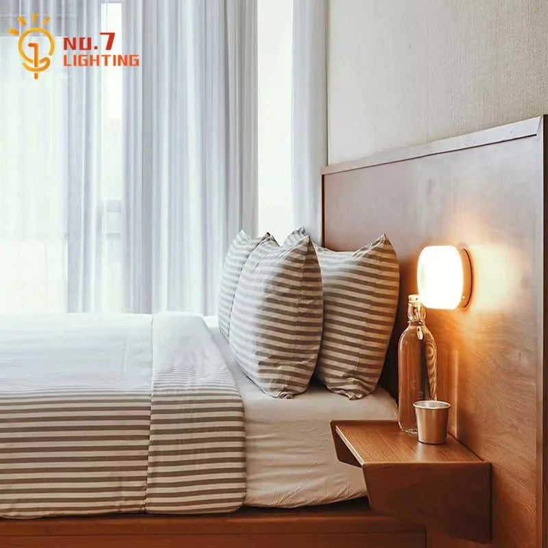 Afralia™ Dimple Potato Chip Round LED Wall Lamp for Modern Minimalist Atmosphere