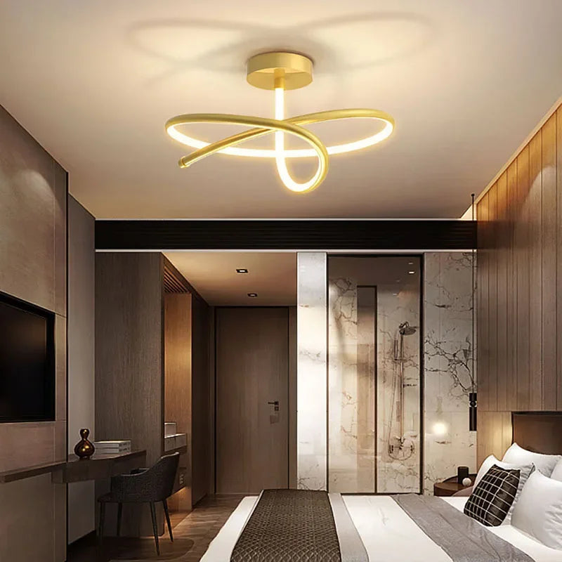 Afralia™ Modern LED Ceiling Light for Bedroom Living Dining Room