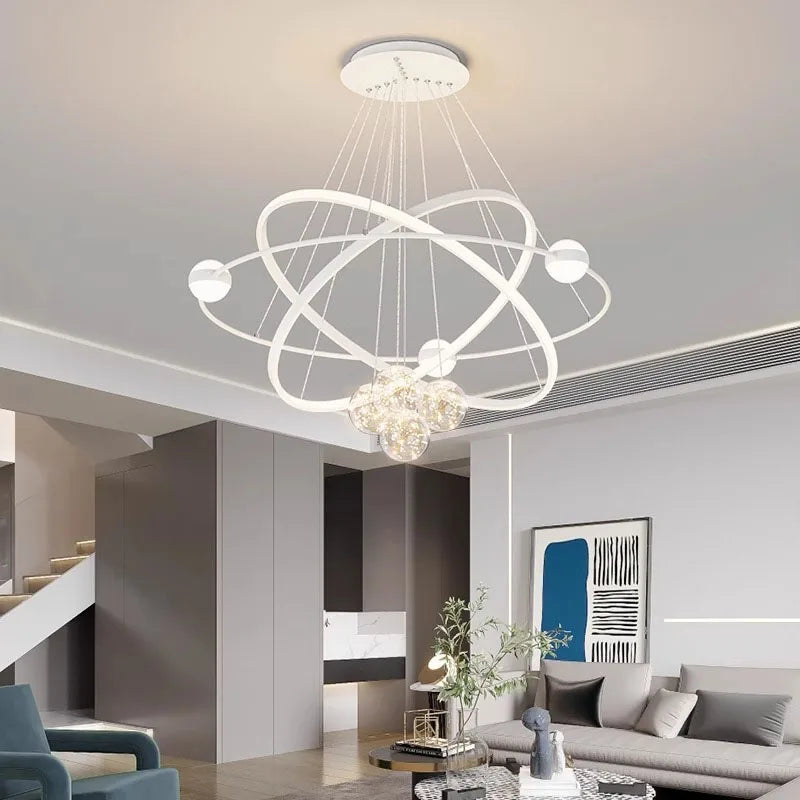 Afralia™ Modern LED Chandeliers for Living and Dining Room Lighting