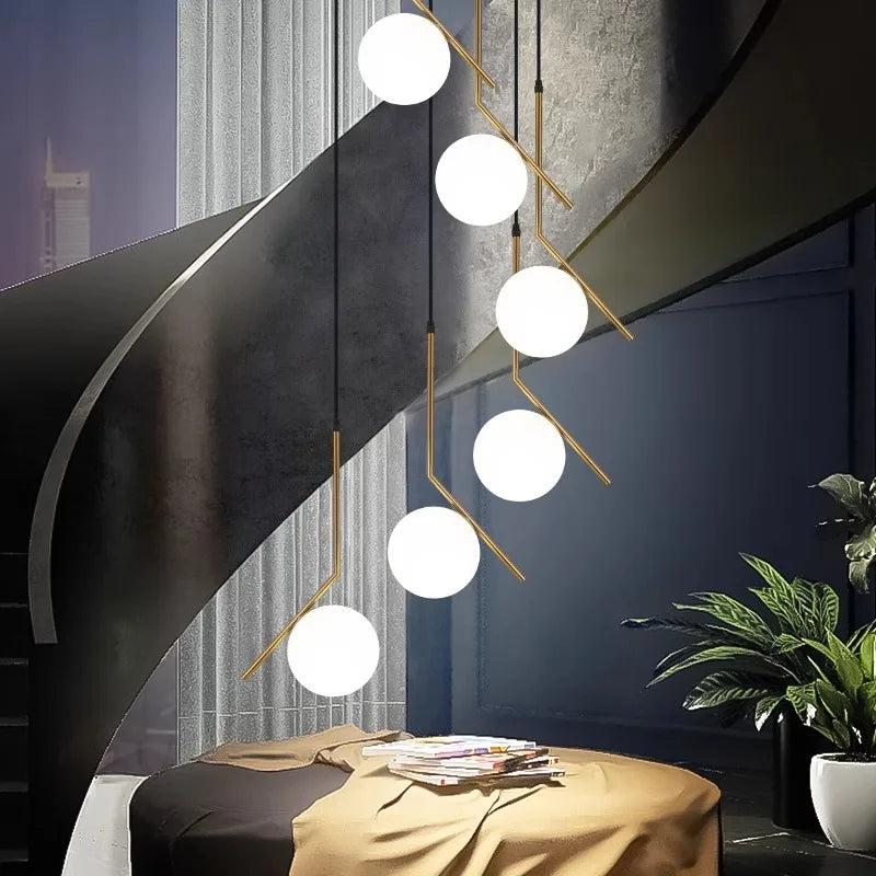 Afralia™ Modern LED Ceiling Lamp Chandelier for Bedroom Dining Room Lighting