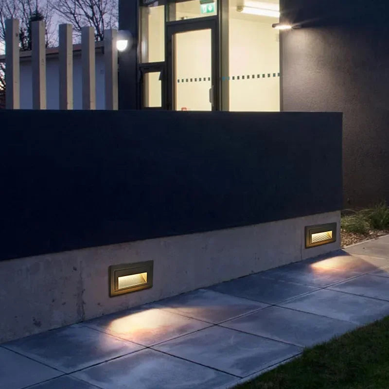 Afralia™ LED Embedded Wall Light for Outdoor Step&Stair, IP65 Waterproof Recessed Wall Lamp