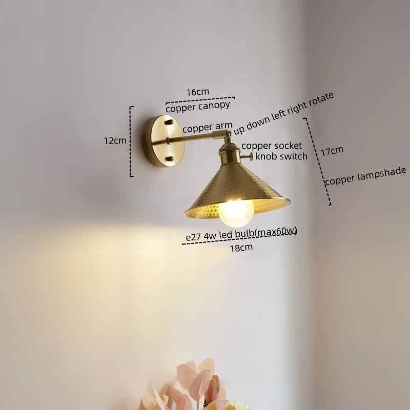 Afralia™ Copper LED Wall Light for Modern Spaces.