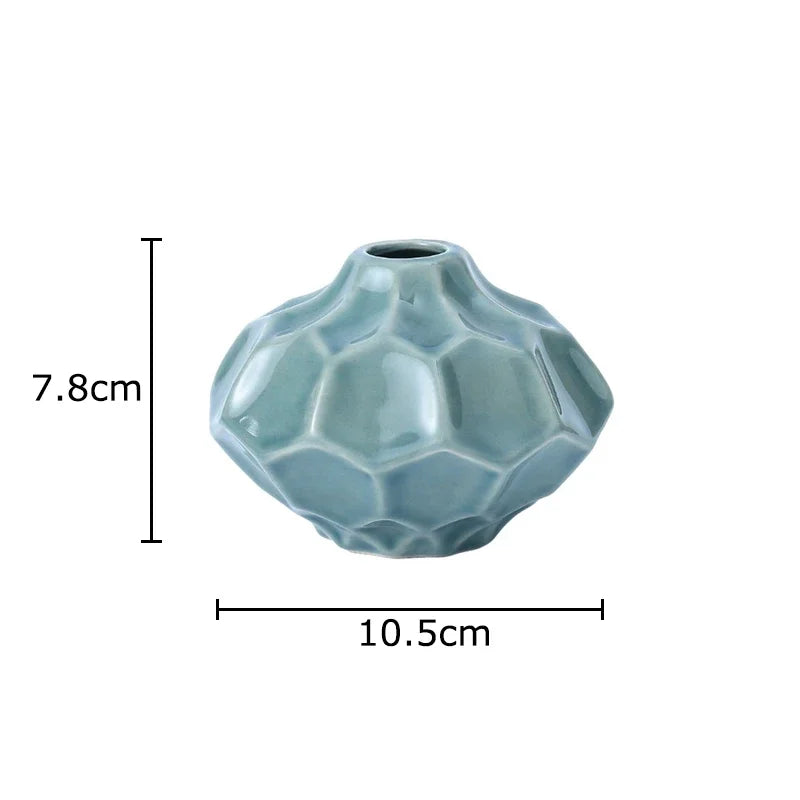 Afralia™ Ceramic Hydroponic Vase for Creative Desk Decor and Floral Arrangement