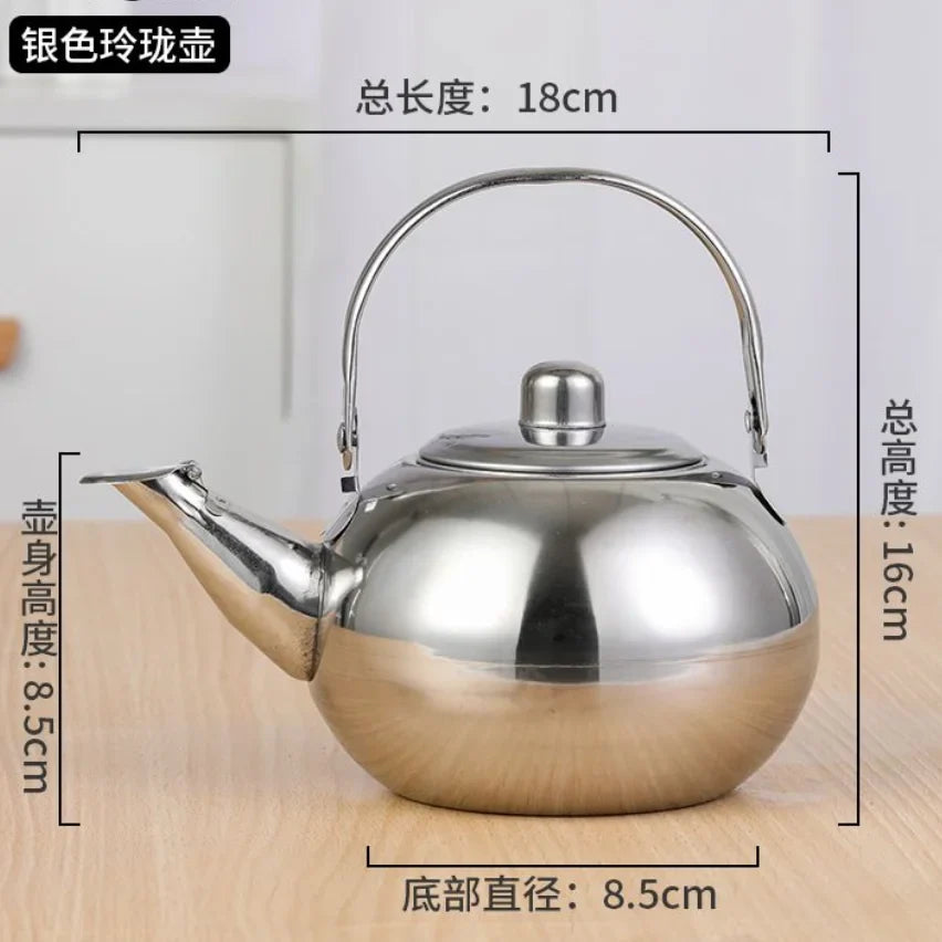 Afralia™ Stainless Steel Tea Kettle with Infuser Filter, Coffee & Green Tea Cookware