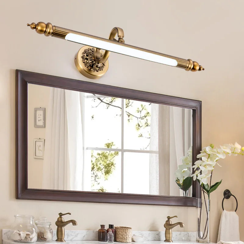 Afralia™ Retro Mirror Light Wall Lamp Bathroom Wall Light 8W 10W Indoor Lighting