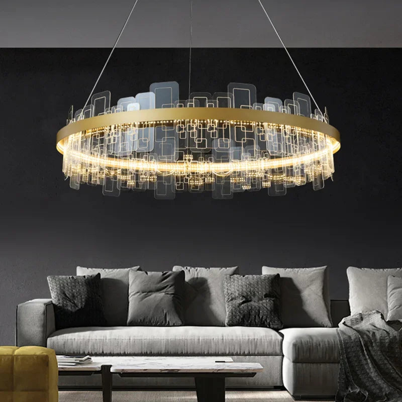Afralia™ Modern Nordic LED Chandelier Pendant Light for Dining & Living Room