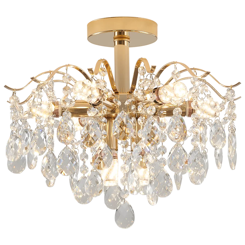 Afralia™ Crystal Chandelier | Luxury Living Room Light | Creative Elegant Lighting