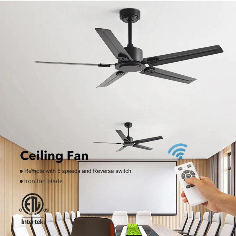 Afralia™ 52/56 Inch 35W DC Motor Modern Ceiling Fan with Remote Control