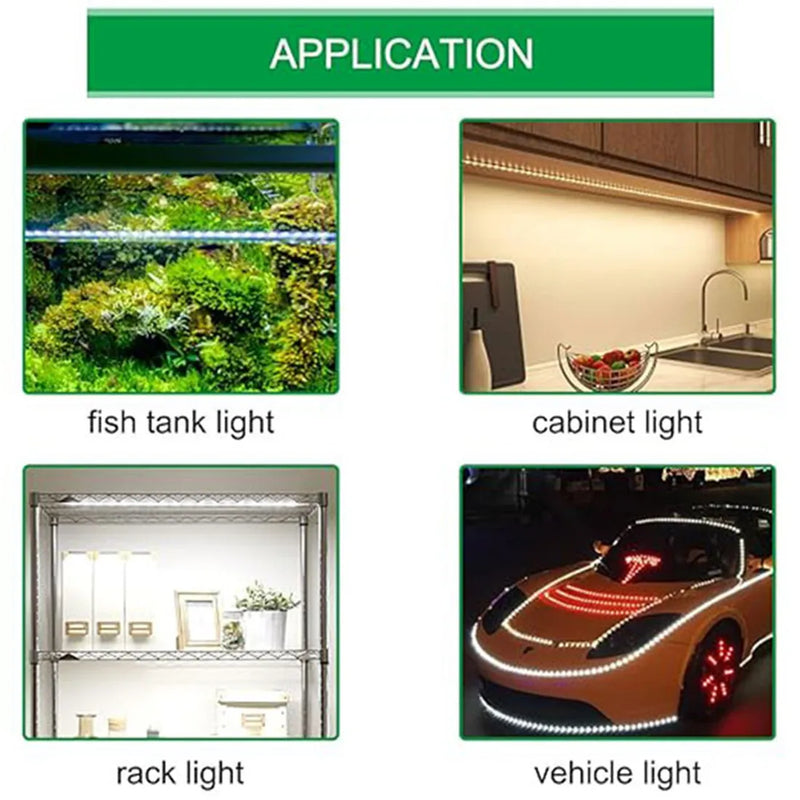 Afralia™ LED Strip Lights Dimmer Switch USB Cable with Rotary/Touch Controller