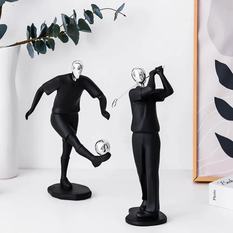 Afralia™ Champion Cyclist Sculpture Resin Figurine Modern Art Home Decor