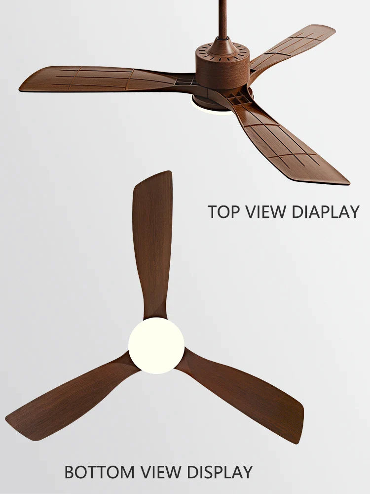 Afralia™ 3 Blade DC Ceiling Fan with LED Light & Remote Control