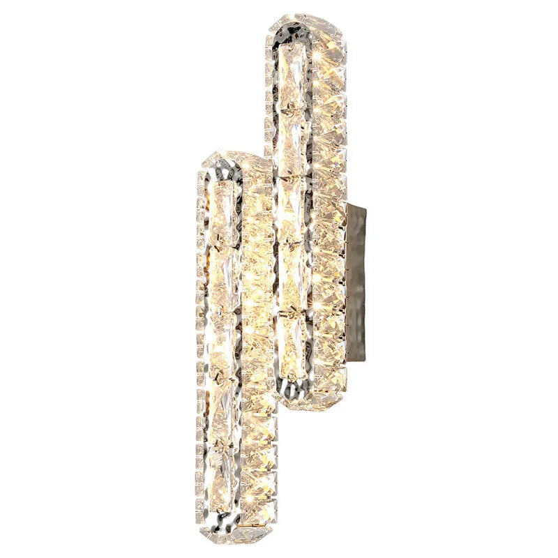 Afralia™ Oval Crystal Wall Lamp: Modern Minimalist Light Luxury for Living Room & Bedroom