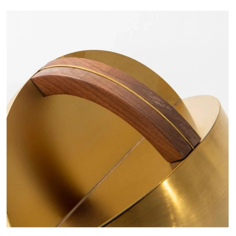 Afralia™ Geometric Metal Ball Ornament with Semi-circular Handle - Home Decoration Accessory