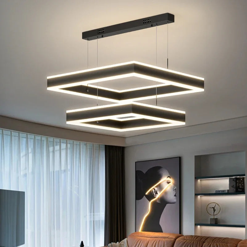 Afralia™ Modern Nordic Ceiling Chandelier Staircase Pendant Lamp for Villa