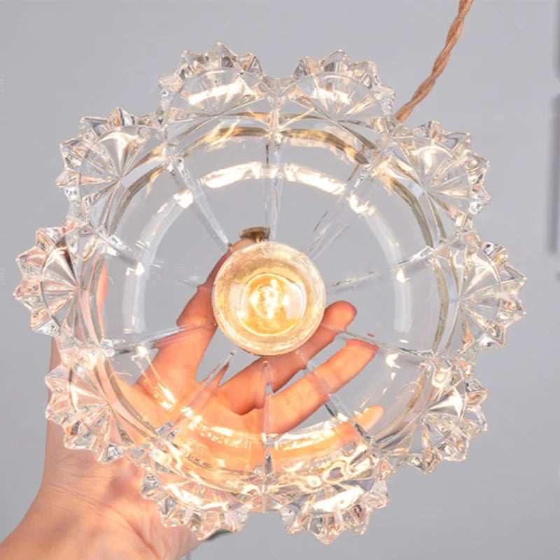 Afralia™ Brass Glass LED Pendant Lights: Modern Nordic Hanging Lamp for Home Decor