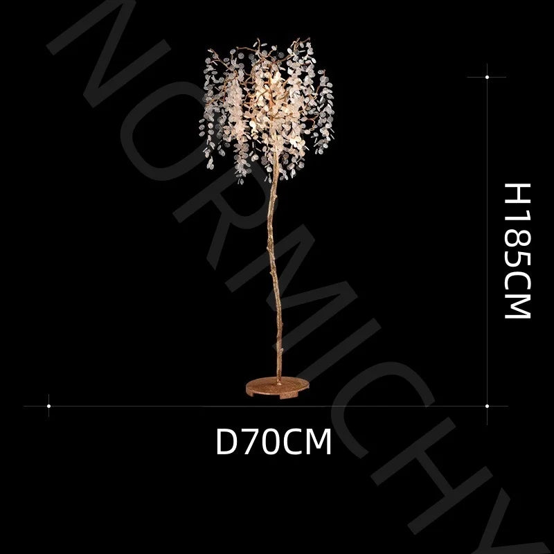Afralia™ Crystal Tree Branch Floor Lamp