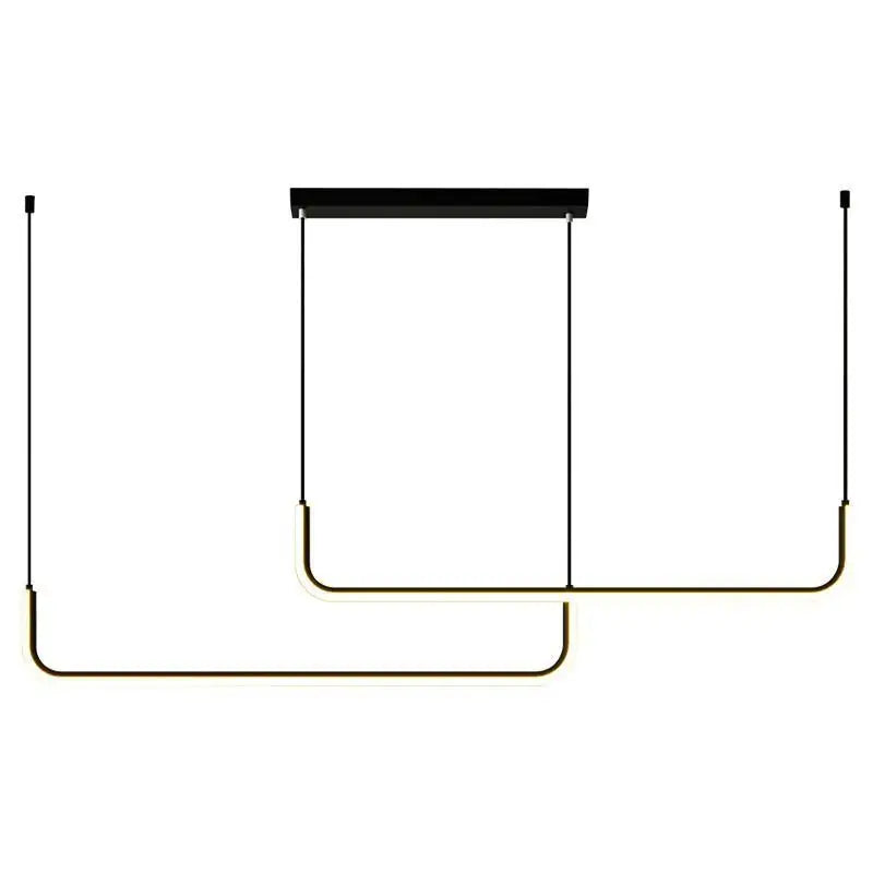 Afralia™ Modern LED Ceiling Lamp for Dining Room Bar Strip Decoration