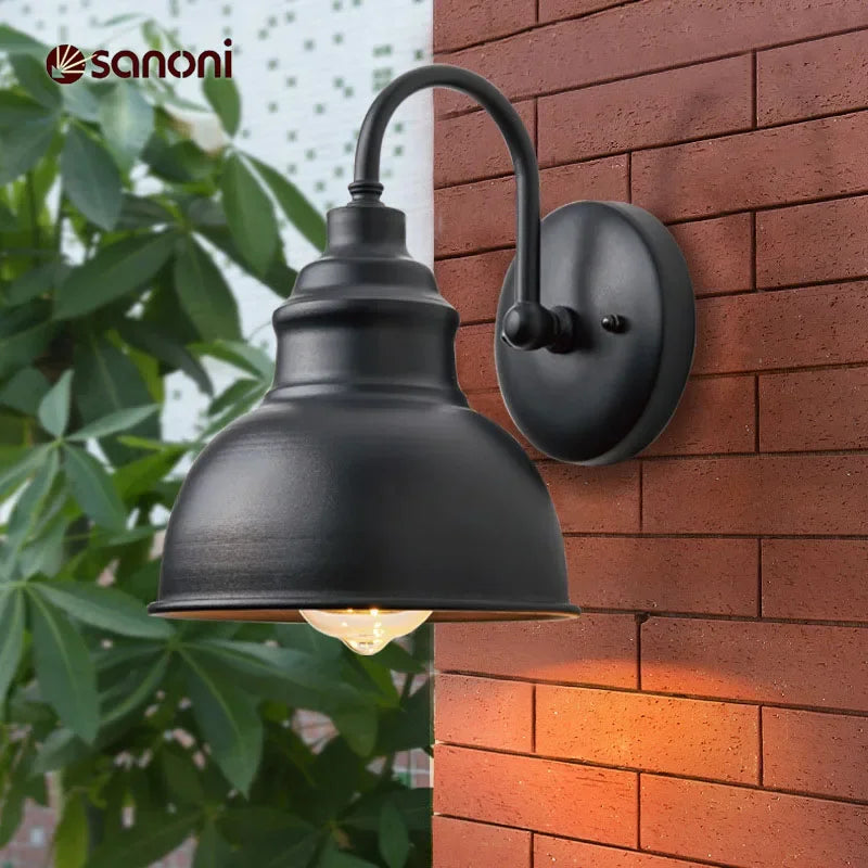 Afralia™ Retro Outdoor Waterproof Wall Lamp