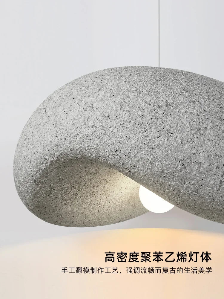 Afralia™ Wabi Sabi Chandelier: Japanese Style Pendant Lamps for Kitchen, Living Room, Bedroom