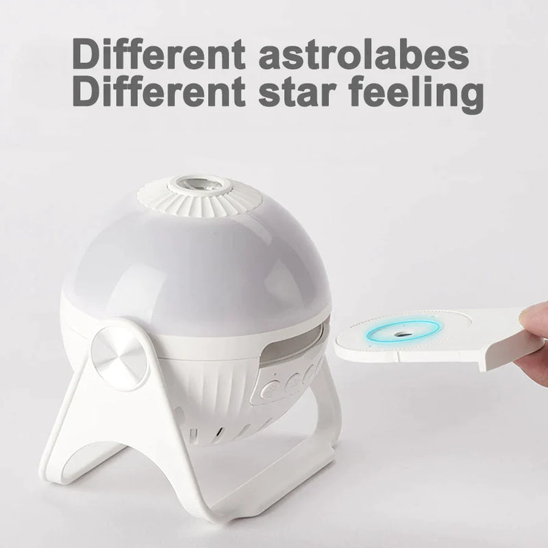 Afralia™ Galaxy Night Light Projector: 360° Adjustable Star Sky Lamp for Bedroom, Kids' Gift