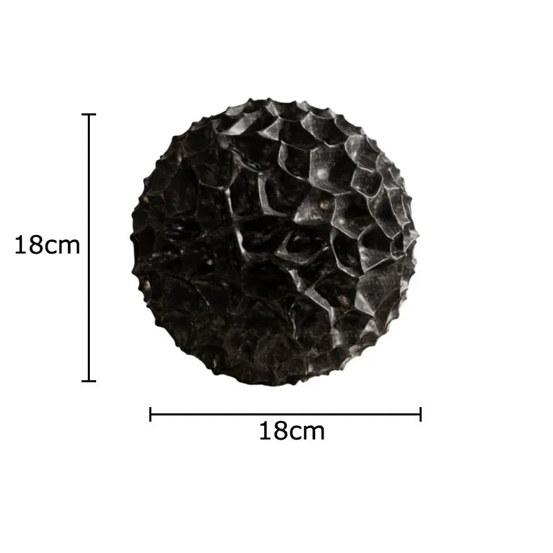Afralia™ Honeycomb Ball Sculpture: Geometric Desk Decor & Abstract Art for Room Aesthetics
