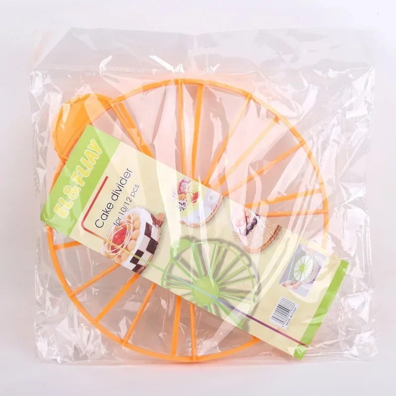 Afralia™ Round Cake Divider Marker Cutter for Even Slices in Kitchen