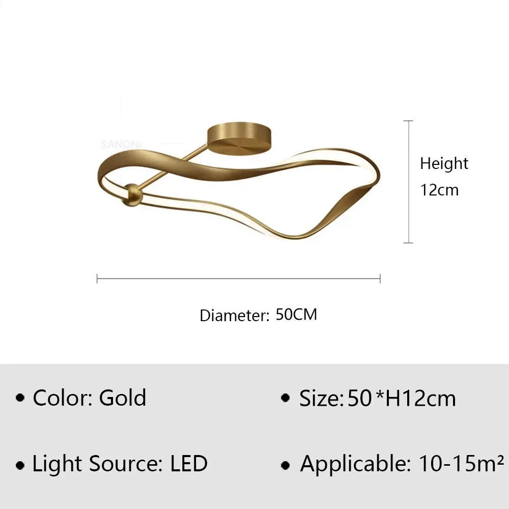 Afralia™ Nordic Luxury LED Ceiling Chandelier for Home Decor Lighting