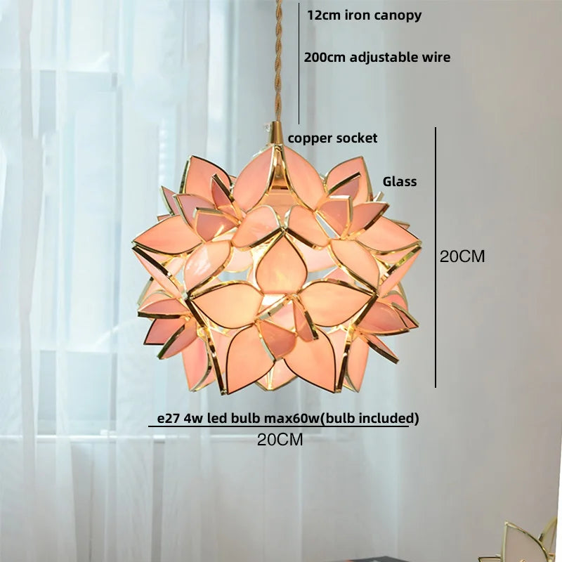 Afralia™ Glass Copper LED Pendant Lamp | Nordic Modern Luxury Hanging Light