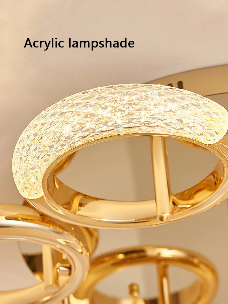 Afralia™ Circle Ring LED Ceiling Light - Modern Minimalist Luxury Acrylic Bedroom Lighting Fixtures