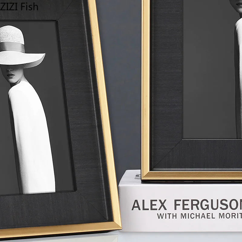 Wooden Photo Frames Desk Decor by Afralia™ - Modern Minimalist Wedding Gifts