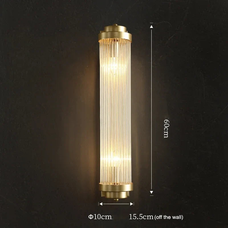 Afralia™ Crystal LED Wall Sconce: Luxury Nordic Glass Luminaire for Staircase & Bedroom
