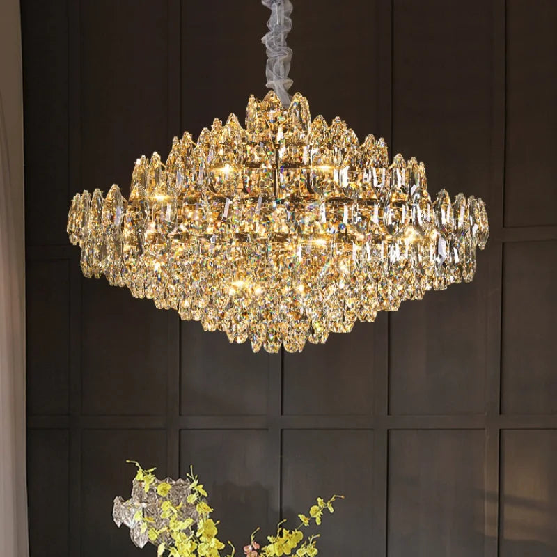 Afralia™ Crystal Pendant Light - European Style LED Dining Room & Bedroom Fixture